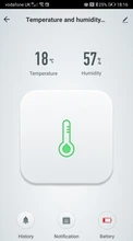 Tuya ZigBee-Sensor inteligente de temperatura del hogar y humedad, dispositivo con pantalla LED que funciona con asistente de Google y Tuya Zigbee Hub
