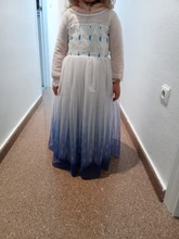 Nieve niñas vestido princesa disfraz de Halloween Carnaval de los niños vestido de vestidos infantiles para Niñas Ropa de tamaño 4-10 años