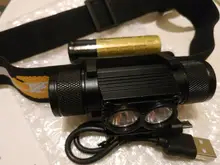 Mini Headlamp Head-Torch Waterproof Flashlight LED Hunting Rechargeable High-Power Boruit xm-L2