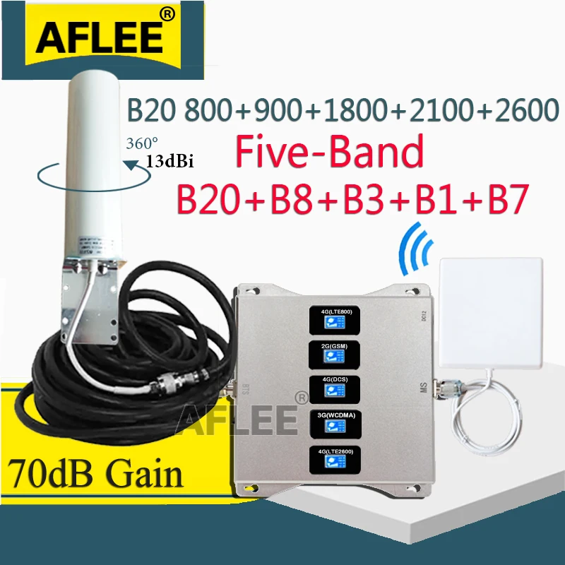 Five-Band B20 800 900 1800 2100 2600mhz Cellular