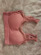 Sujetador de Yoga con cordones para mujer, ropa interior deportiva de algodón con realce, Sexy, para gimnasio y Fitness