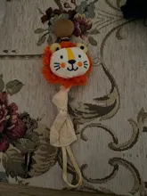 Lets Make-Cadena de chupete dentición seguros para bebé, accesorios para bebé, animales de dibujos animados Multicolor, regalo para bebé, 1 ud.