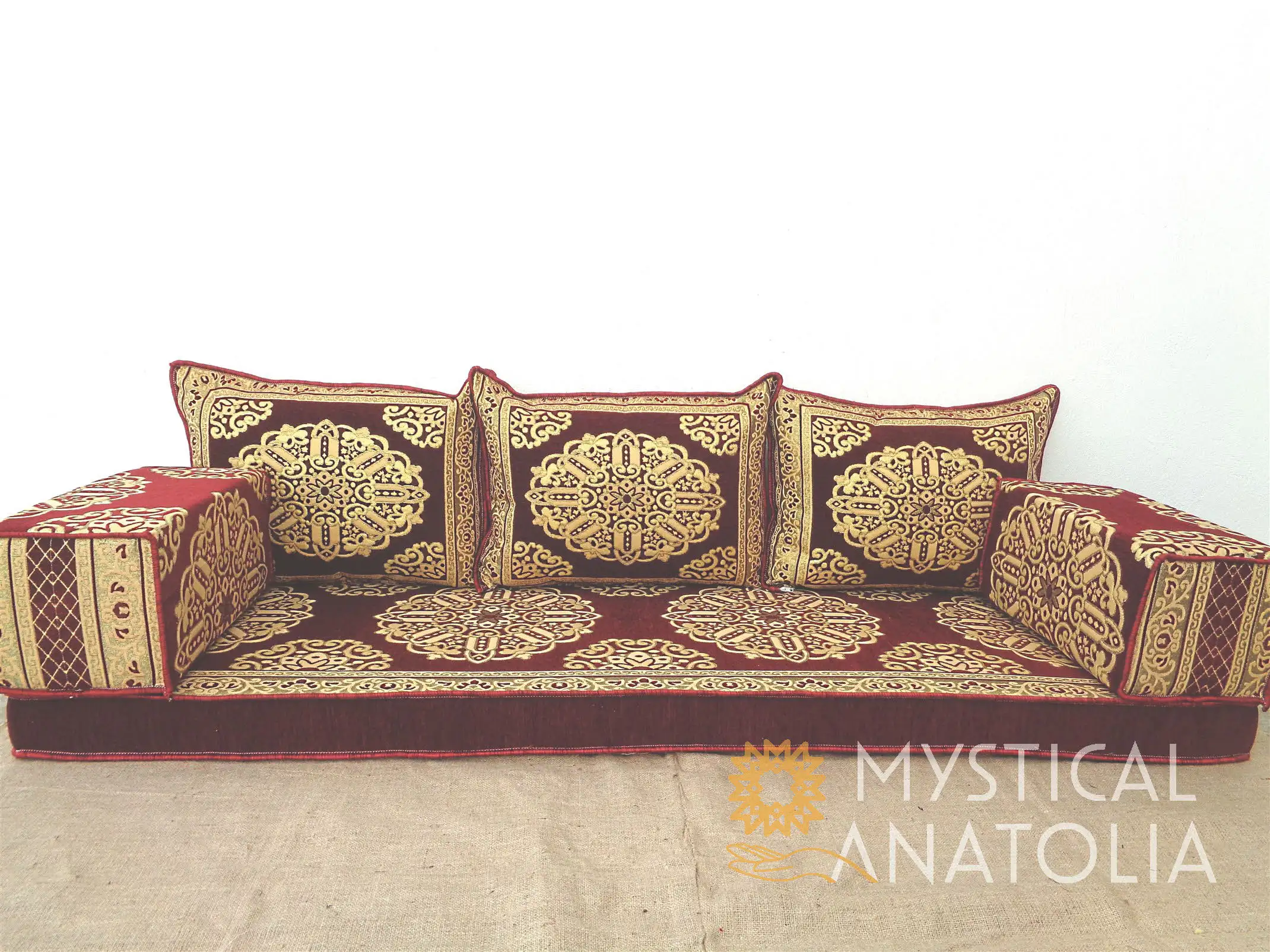 Arabic Floor Seating Sofa Majlis Cushions Oriental Jalsa Bench Area Traditional Arab Sofas Furniture