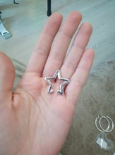 ZHUKOU-pendientes de circonia cúbica con forma de estrella de cristal para mujer, aretes pequeños, clips, joyería de boda, modelo: VE162, 1 pieza, 2020