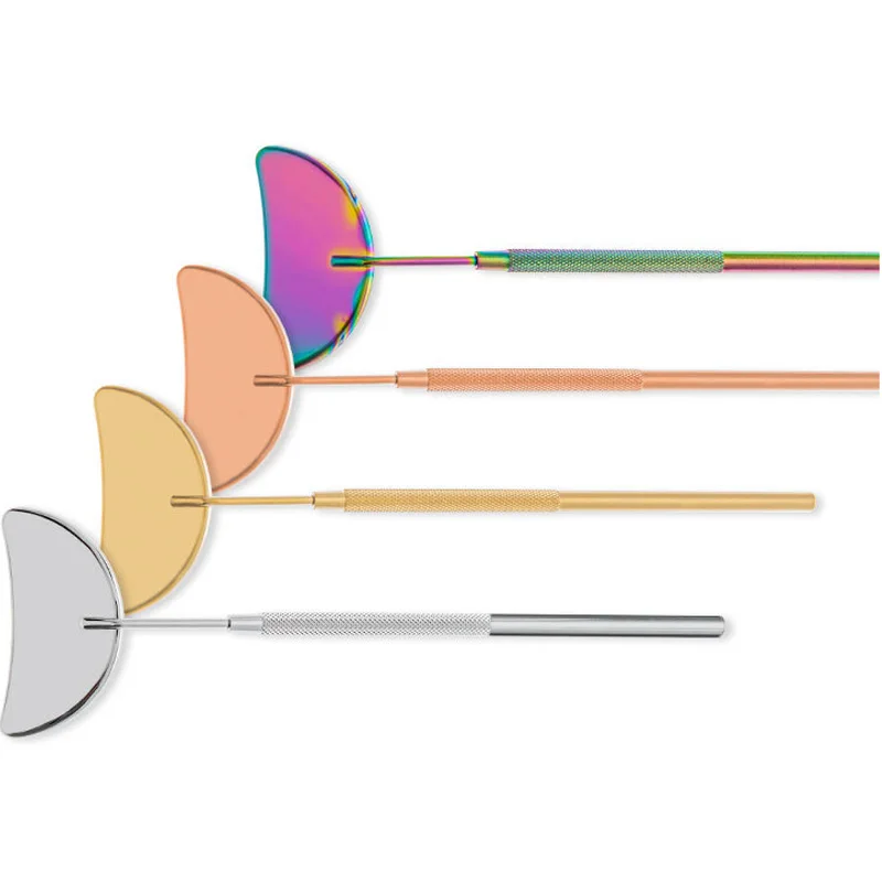 

Dental Moon Mirrors Stainless Steel Magnifying Checking Eyelash Extension Grafting Mirror Make Up Tools