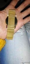 Relojes magnéticos de acero inoxidable para mujer, pulsera electrónica minimalista con correa de malla, color oro rosa, 2020