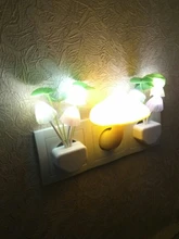 Luminaria-Lamp Mushroom Night-Light Us-Plug LED Induction-Dream Novelty Fungus 220V EU