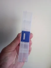 Caja de almacenamiento con bolsillos para señuelos de pesca, caja de 10 compartimentos para cebos de pesca, transparente, cuadrada