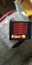 SKIUNT-Juego de destornilladores aislados, destornillador magnético Phillips, soporte de tornillo ranurado para herramientas manuales para electricistas