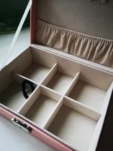 Caja de cuero para joyería de doble capa, caja de almacenamiento de ornamento para pendientes y pendientes, joyero grande multifunción, novedad