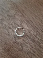 Anillo de boda S925 de tamaño variado para mujer, sortija de eternidad de imitación redonda chapada en CZ, joyería nueva para mujer, Anillos A2436