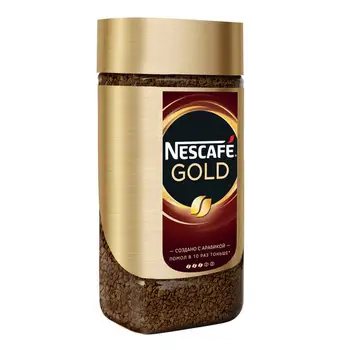 

Nescafe coffee "gold", ground in soluble, 190 gr