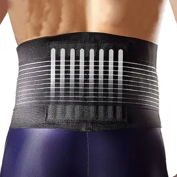 

Stabilizing Lumbar Lower Back Brace and Support Belt with Dual Adjustable Straps and Breathable Mesh Panels (L/XL)