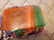 Bolsas de organza de decoración, embalaje para joyería, regalo o fiesta de boda, 7x9, 9x12, 10x15, 13x18CM, 24 colores, 50 unidades