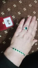 Huitan-anillos de boda de la serie de plantas románticas, anillo de compromiso de estilo europeo Vintage con piedra verde brillante, forma de flor de lujo