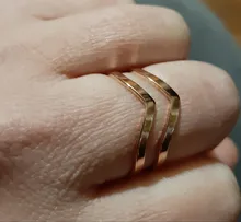 Skyrim 2021 geométrico Simple anillo de acero inoxidable de Color oro anillos de dedo del fiesta de cumpleaños de joyería, regalo para las mujeres