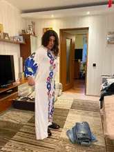 Y Nidus-Vestido largo de verano a rayas con cuello de pico, traje bohemio de flores para mujer, para fiesta Y playa, 2020