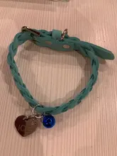 Dog-Collar Engraved Name-Tag Braided Dog Puppy Dogs Small Personalized Free-Bell 