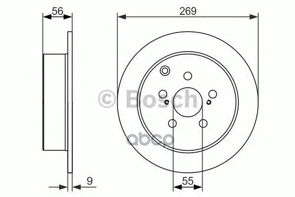 Тормозной Диск 0986479658 Bosch арт. 0986479658