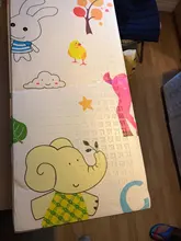 Tapete plegable con dibujos animados para bebés tapete para juegos de niños, antideslizante, 180x200CM, 1CM de grosor