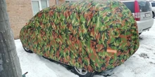 Kayme cubierta para coche portadas de coche de camuflaje al aire libre de protección solar a prueba de agua reflector polvo lluvia nieve protectora suv sedán completo