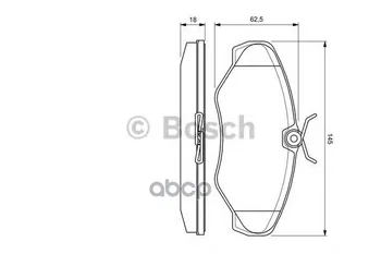 

Pads TORM disc front to-T Bosch art. 0986424636