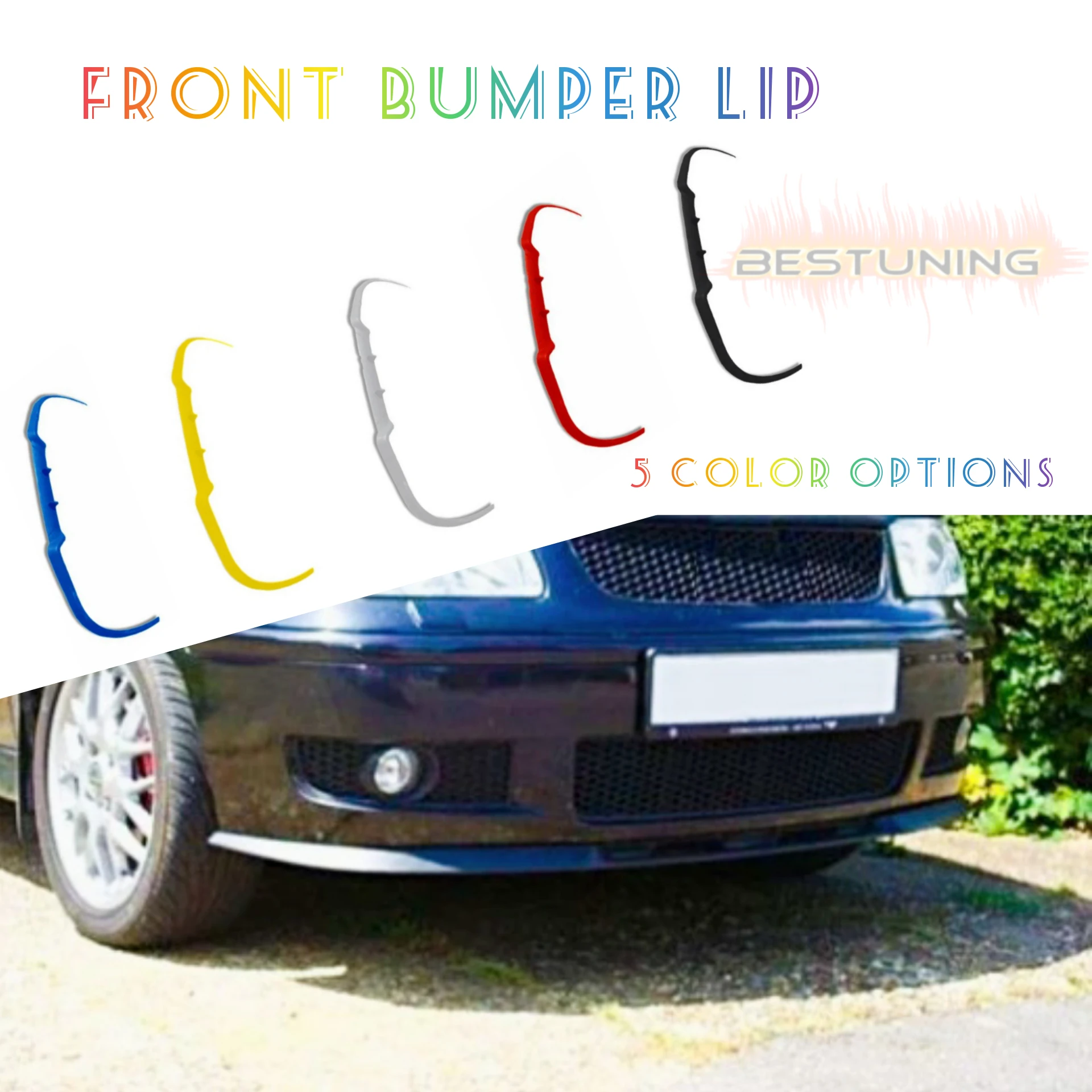 Per Vw Volkswagen Polo 6 N2 Mk3 Cupra R Spoiler Anteriore Paraurti Anteriore Spoiler Labbro Universale 3 Pezzi Body Kit Sport Access Tuning