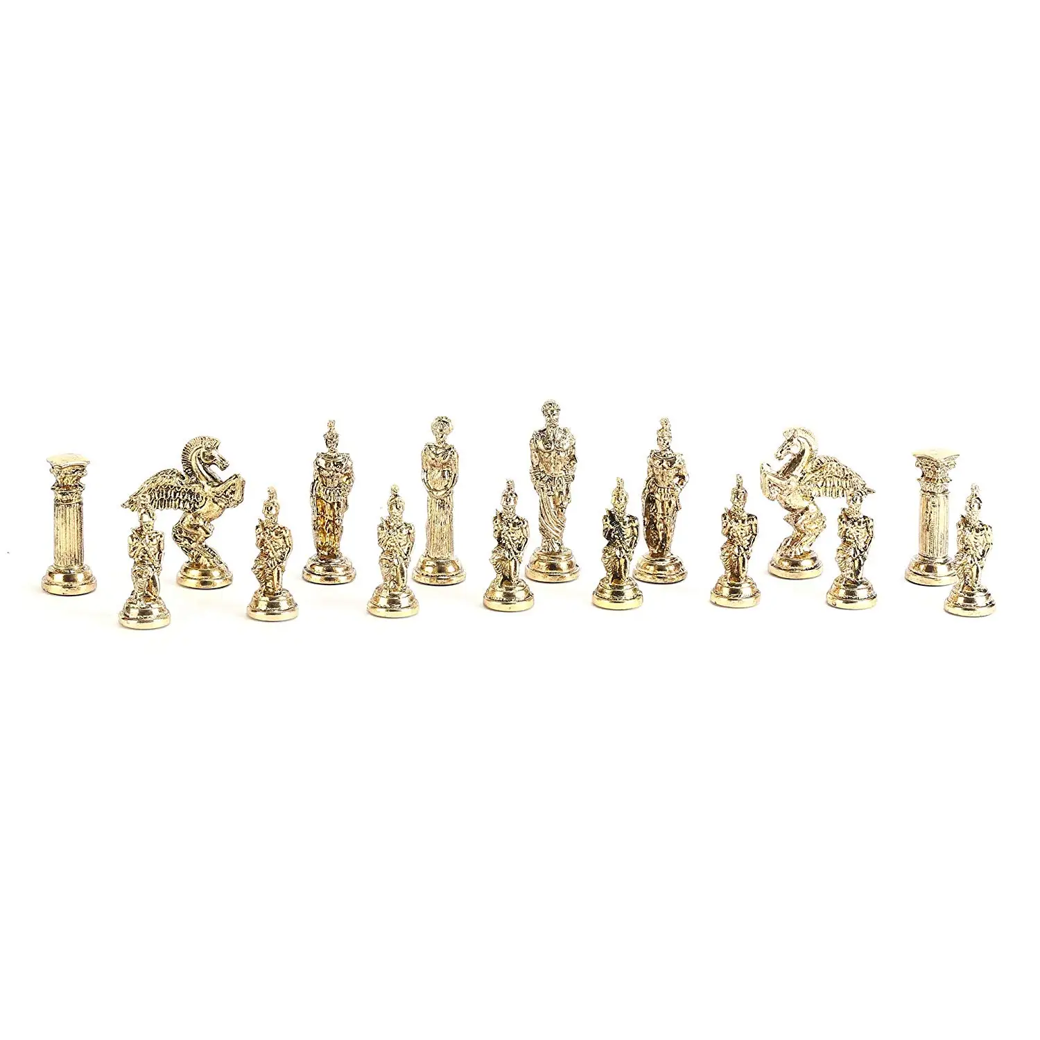 Только шахматные фигуры) мифологические фигурки Пегаса металлические шахматные фигуры большого размера 9,5 см(доска в комплект не входит