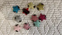 Mini pestillo de pelo fino para bebé, pinzas para el pelo de estrella brillante para recién nacido, horquilla para niña, horquilla de lentejuelas, 10 Uds.