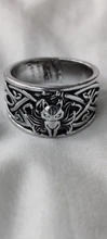 Anillo Vintage de plata fina con cola de zorro para hombre y mujer, Joyería de Halloween de fiesta Steampunk, regalos
