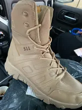 Military-Boots Hiking-Shoes Army Outdoor High-Top Mens New Anti-Collision-Quality