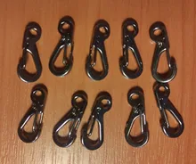 10 unids/lote carabinero Mini Camping EDC supervivencia escalada SF mosquetones de mochila llavero Paracord equipo táctico colgadores para llaves cadena