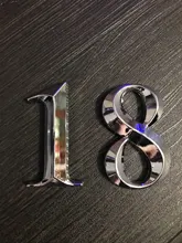 Cartel de número de puerta, autoadhesivo, 3D, 5cm/7cm, para apartamento, Hotel, oficina, dirección, calle, pegatinas, señal de placa