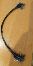 Leader Leash Swivel-Fishing-Accessory Steel-Wire 15cm-30cm Anti-Bite with Olta 20PCS