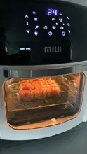 MIUI - Asador de Pollo Eléctrico 5 en 1, Horno de 360º MI-CYCLONE de 10L/12.7QT, Deshidratador Asador LED de gran capacidad, Freidora grande para uso doméstico