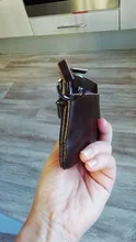 Mini Cartera de piel auténtica con cremallera para hombre y mujer, monedero pequeño y delgado de estilo Vintage