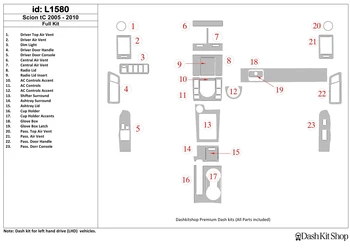 

Interior lining for Scion tC 2005-2010. Set L1580.