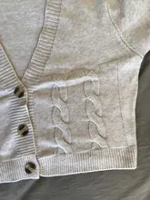 Knit Cardigan Short Sweter Women Jacket High-Waist Solid-Color Winter New Small Autumn