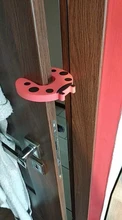 Tope de seguridad para puertas para bebés, 1/4/5/6 Uds., cerradura de armario de seguridad EVA, Clip para puerta, restricciones para niños, cojín de tope para puerta de Animal de dibujos animados