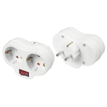 

Viko Dual Switched Grounded Plug Socket-White
