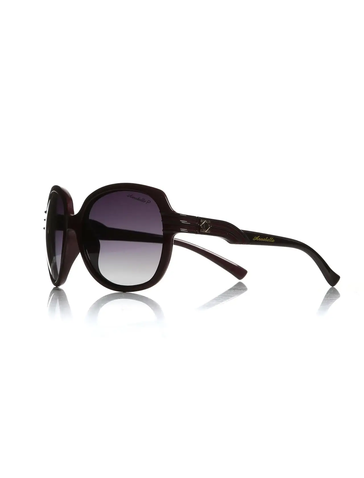 

Women's sunglasses anb 41 17 bone Burgundy organic rectangle rectangular 58-19-125 annabella