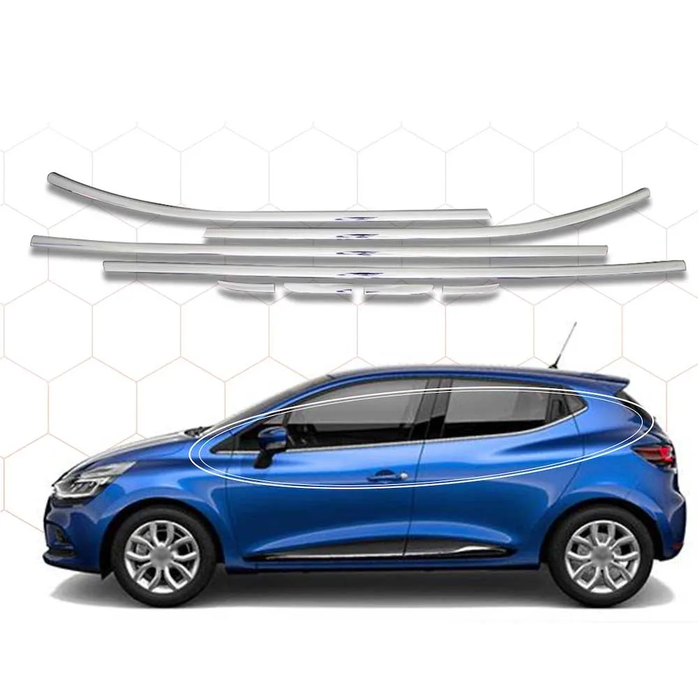 Renault Clio 4 For Chrome HB Window Frame Trim 8 Piece 2012 -2021 | Автомобили и мотоциклы