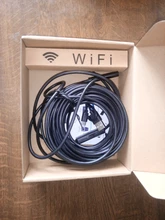 Cámara endoscópica F150 WiFi, lente de 8mm, Mini cámara HD1200P, cable rígido suave, boroscopio de inspección Wifi impermeable para Android y Iphone