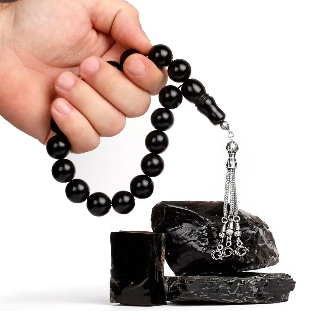 

Islam Tasbih Muslim Rosary Beads 33 Prayer Rosary For Men Bracelet For Men Accessory Erzurum Oltu Stone Handmade Made in Turkey