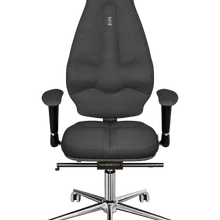 Офисное кресло KULIK SYSTEM GALAXY Серый Компьютерное кресло Облегчение и комфорт для спины 5 зон контроля позвоночника