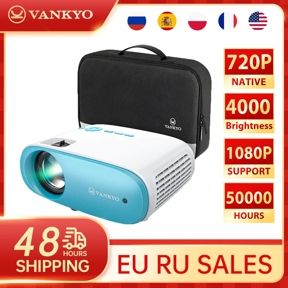 VANKYO Cinemango C100 Mini Projector 220”Display Video With 50 000 Hrs Lamp Life Compatible with TV Stick 2 USB |