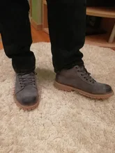 Boots Footwear Men Shoes Fashion DEKABR Winter New Autumn Lace-Up Ankle Top-Brand