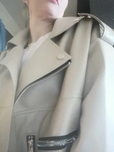 Jacket Coat Oversized Nerazzurri Long-Sleeve Drop-Shoulder Black Plus-Size Womens Zipper