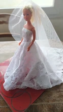 Vestido de barbie original, ropa de muñeca, vestido de boda, productos de calidad, vestido con falda de princesas, accesorios