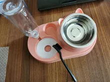 Multi-Functional-Feeder Drinking-Bottle Water-Dispenser Puppy Dog-Food-Bowls Cats Automatic Feeding